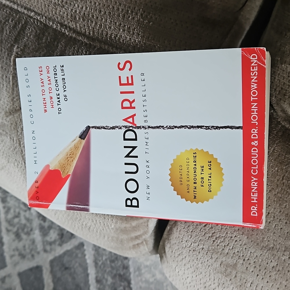 Boundaries Book by Dr. Henry Cloud & Dr. John Townsend - Red and White Cover